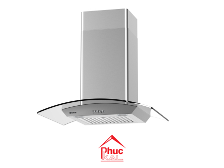 MÁY HÚT MÙI KÍNH CONG GẮN TƯỜNG - ĐIỀU KHIỂN PHÍM CƠ BC2001A