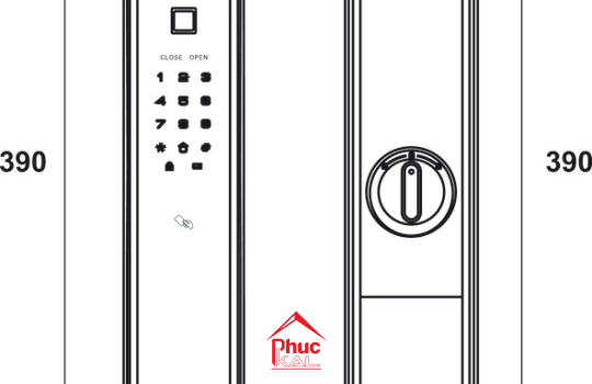 Khóa điện tử PP9000 Hafele 912.05.691