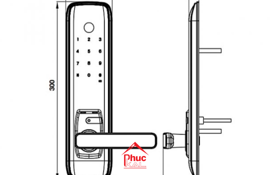 Khóa điện tử EL7800 PLUS Hafele 912.20.569