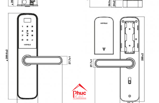 Khóa điện tử DL6000 Hafele 912.20.581