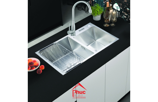 CHẬU ĐÚC 2 HỐ CÂN DƯƠNG BÀN B2018245